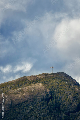 The Cross of the Seas on Cape Froward at the southernmost tip of the south american continent mainland