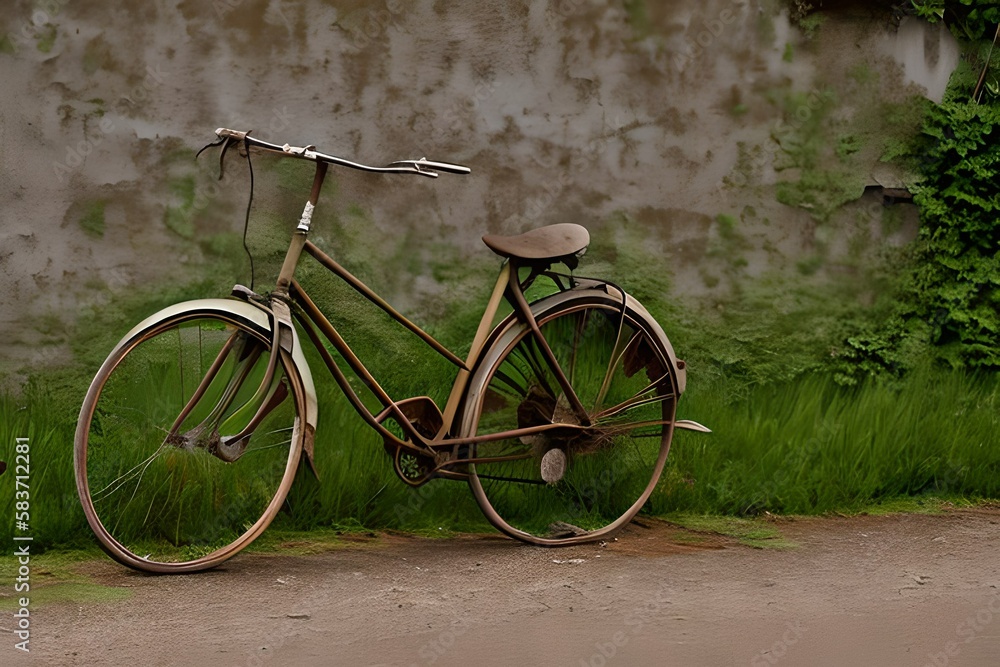  A Rusty Bicycle Nostalgia, Decay, Abandonment Generative AI