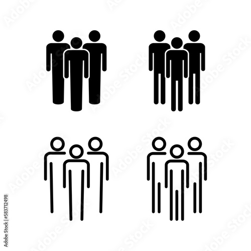 People icon vector illustration. person sign and symbol. User Icon vector