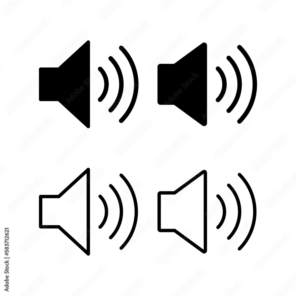 Speaker icon vector illustration. volume sign and symbol. loudspeaker icon. sound symbol Speaker icon vector illustration. volume sign and symbol. loudspeaker icon. sound symbol