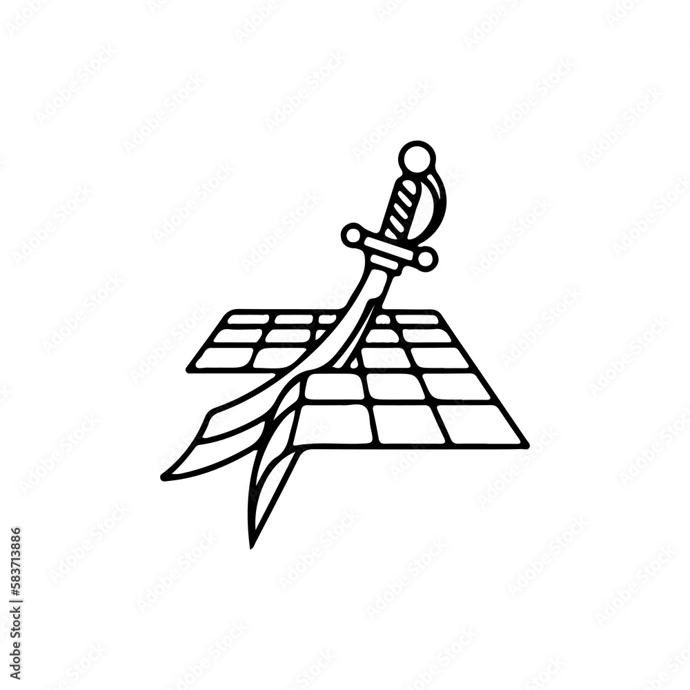 vector illustration of greatsword concept vector illustration of greatsword concept
