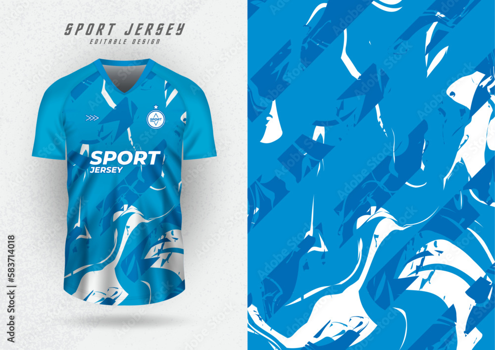 Premium Vector  Light blue football jersey racing jersey design
