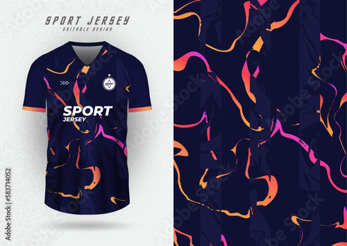 Background for sports jersey, soccer jersey, running jersey, racing jersey, gradient water wave pattern.