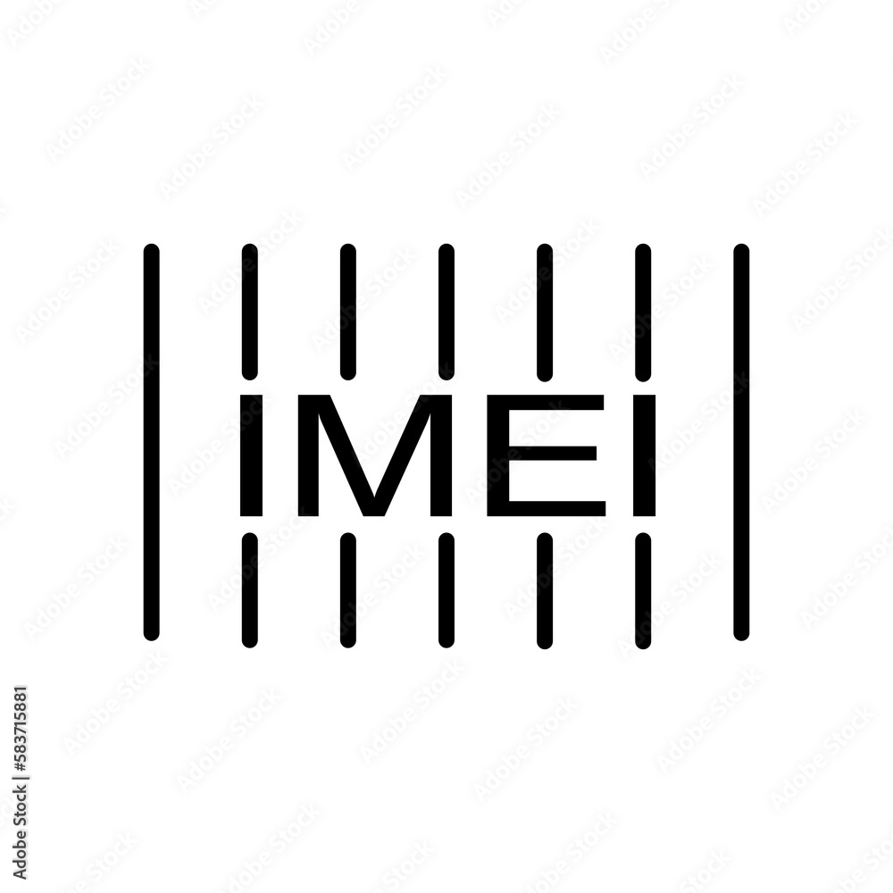 Imei vector icon vector flat illustration on white background..eps Imei vector icon vector flat illustration on white background..eps