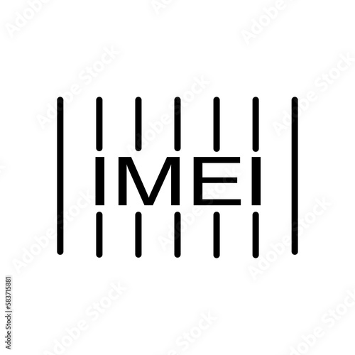 Imei vector icon vector flat illustration on white background..eps