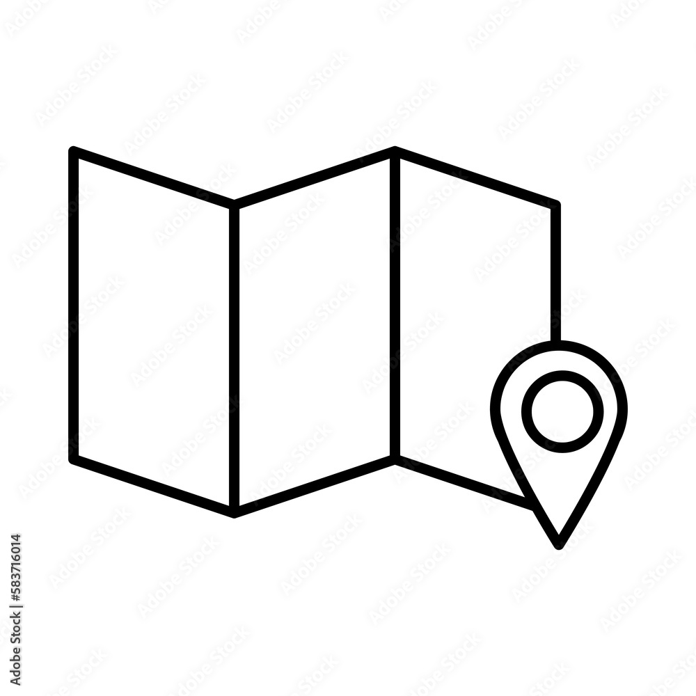 Map location vector icon, map symbol. vector illustration for web site or mobile app Map location vector icon, map symbol. vector illustration for web site or mobile app