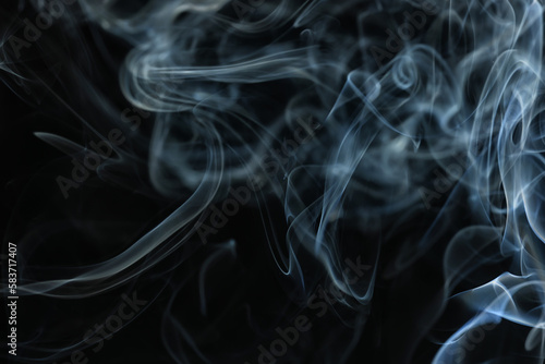 texture smoke black background, bract air waves fog