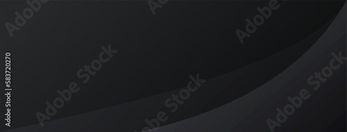 Premium abstract background in minimalist black with fancy dark geometric elements.