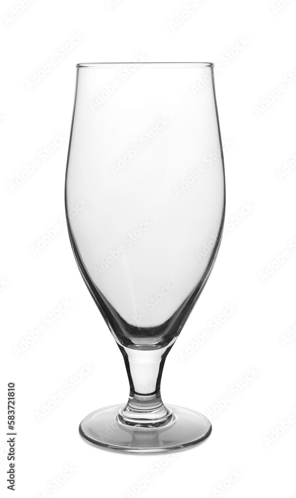Elegant clean empty cocktail glass isolated on white Elegant clean empty cocktail glass isolated on white
