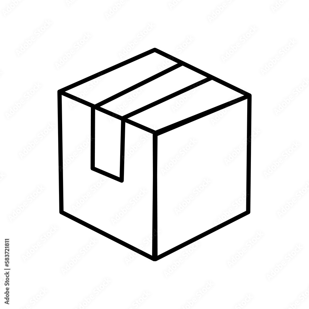 Delivery box vector icon, package symbol. flat vector illustration for web site or mobile app.eps Delivery box vector icon, package symbol. flat vector illustration for web site or mobile app.eps
