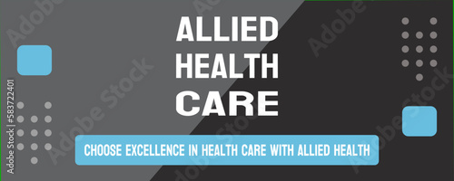 Allied Health Care: Health care professions outside of nursing and medicine.