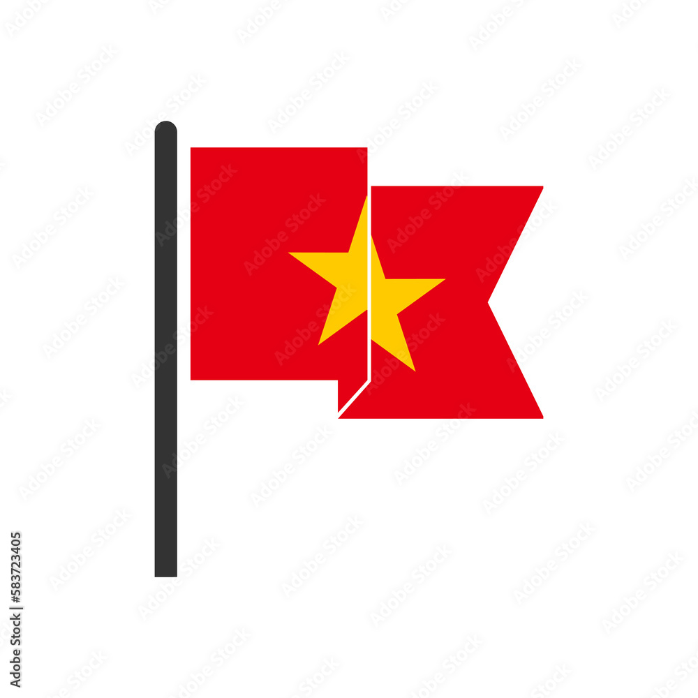 Vietnam flags icon set, Vietnam independence day icon set vector sign symbol Vietnam flags icon set, Vietnam independence day icon set vector sign symbol