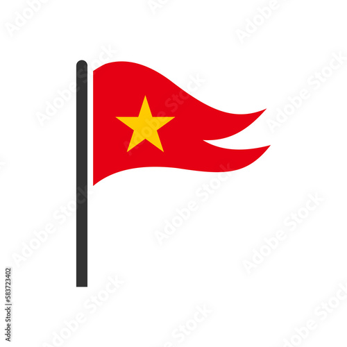 Vietnam flags icon set  Vietnam independence day icon set vector sign symbol