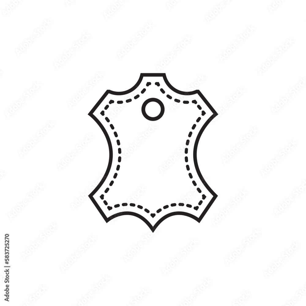 leather logo icon design vector