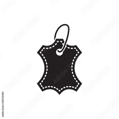 leather logo icon design vector