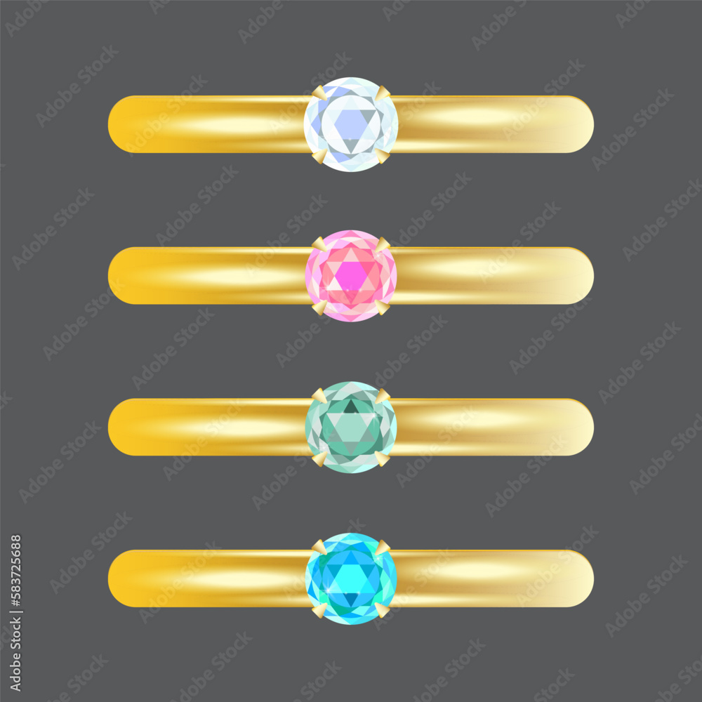 Cartoon wedding rings on top. Happy birthday. Wedding invitation. Vector illustration. Cartoon wedding rings on top. Happy birthday. Wedding invitation. Vector illustration.