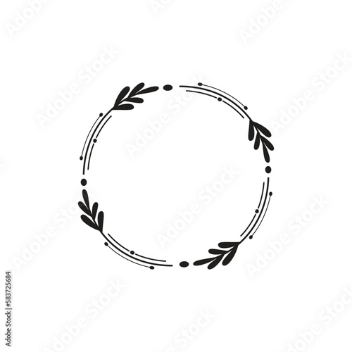 circle border graphic design vector