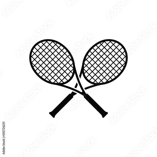 tennis racket icon vector