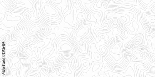 Topographic map. Geographic mountain relief. Abstract lines background. Contour maps. Vector illustration, Topo contour map on white background, Topographic contour lines vector map seamless pattern.