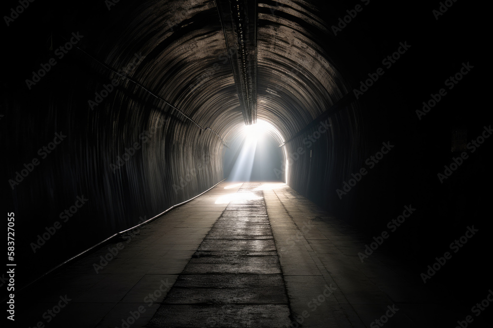 Tunnel of Light made with generative ai