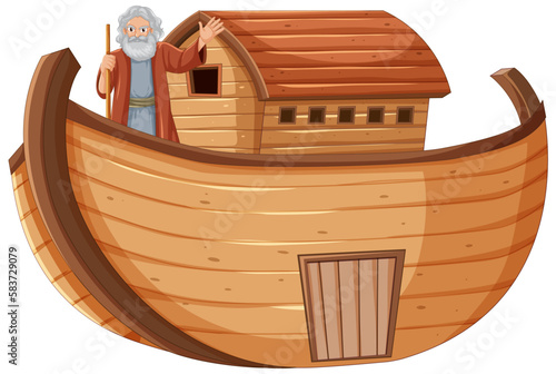 Noah's Ark without Animals Vector