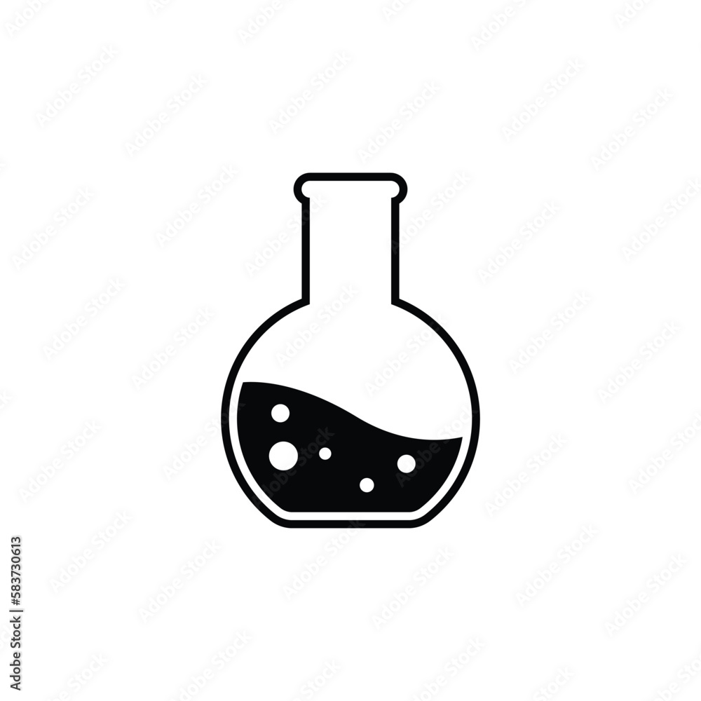 glass beaker icon vector glass beaker icon vector