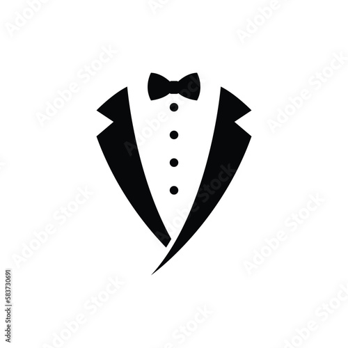 tuxedo icon design vector