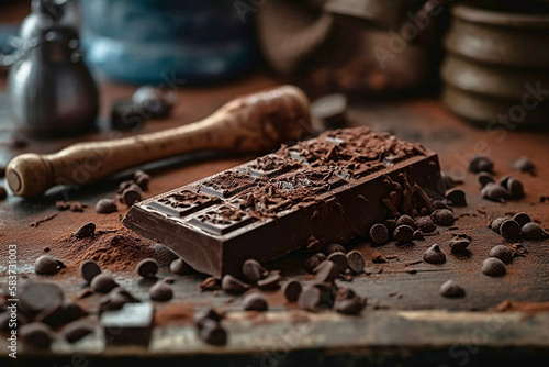 Rustic chocolate block © Murilo