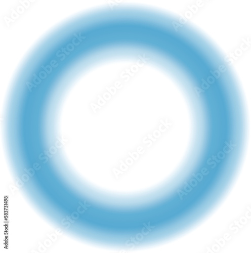 発光する球体　青