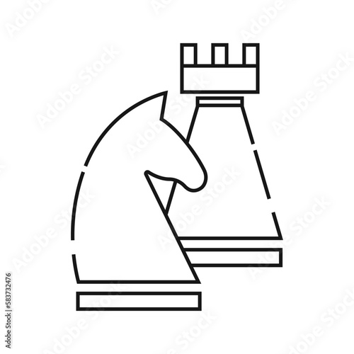 Chess Vector Illustration passion, brain. mind, thinking, board, party, club, amateurs, checkmate, winning, winning, losing, dream, goal, intellect, intuition, journey, time, party, control.
