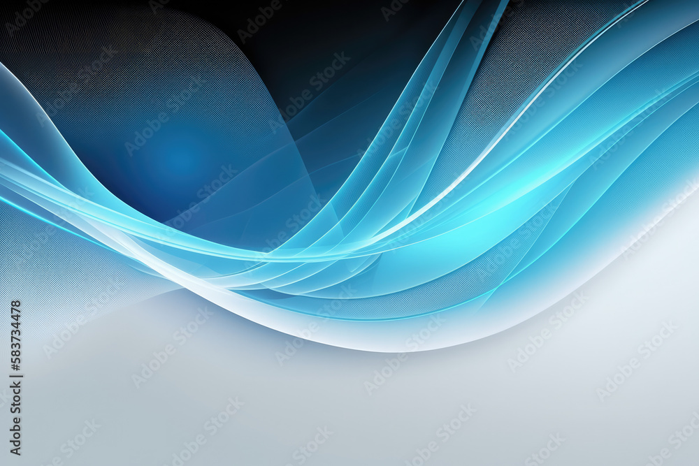 Fototapeta premium Abstract Blue Background, AI Generative