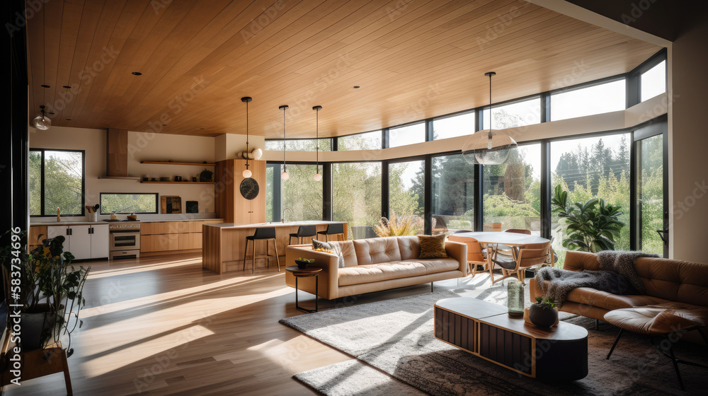 Medium shot of The Living Room - Ai Generative Medium shot of The Living Room - Ai Generative