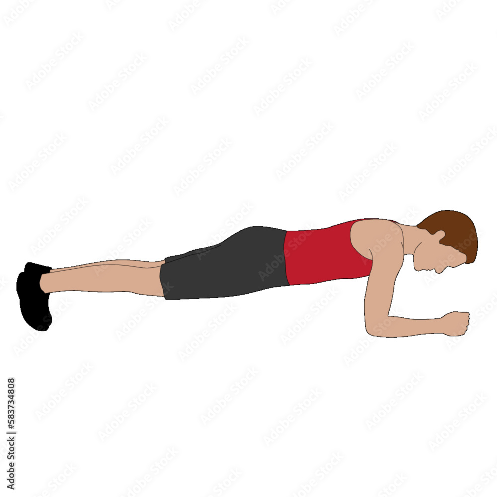 Male character plank Male character plank