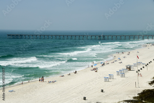 Obraz na płótnie Pier at Panama City Beach, Florida w salonie