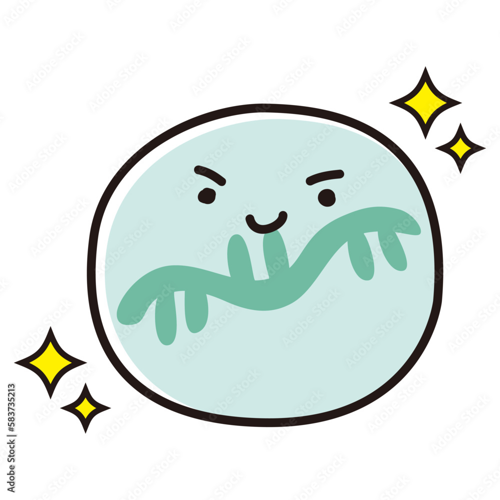 Obraz premium コロナワクチンの抗体イメージキャラクター（mRNA）