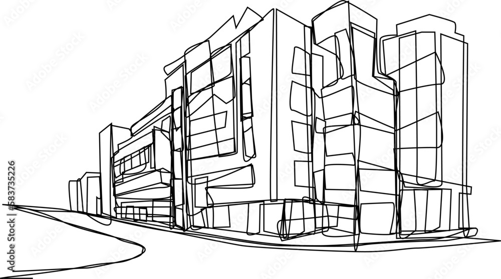 sketch of the city sketch