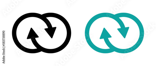  Synergy vector icons set