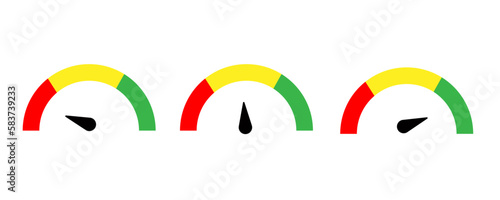 speedometer set. Vector illustration