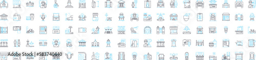 Architects vector line icons set. Design, Creativity, Vision, Blueprint, Structure, Planning, Detail-oriented illustration outline concept symbols and signs