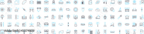 Car services vector line icons set. Car, services, repair, maintenance, oil, change, brakes illustration outline concept symbols and signs