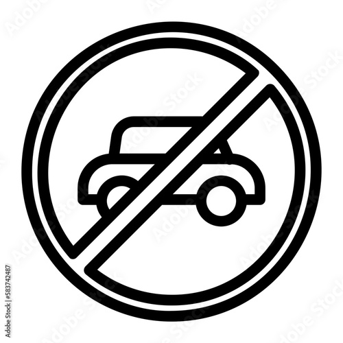 no car icon 