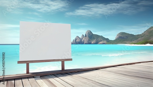 Generative AI, A Blank Billboard by the Sea: A Captivating Advertising Opportunity for Your Product