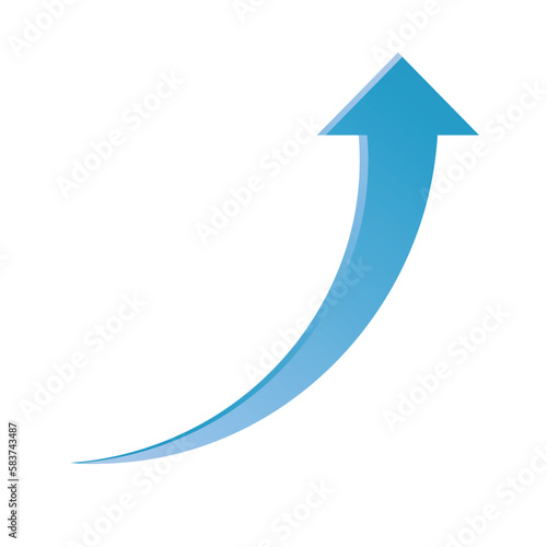 Blue arrow pointing up