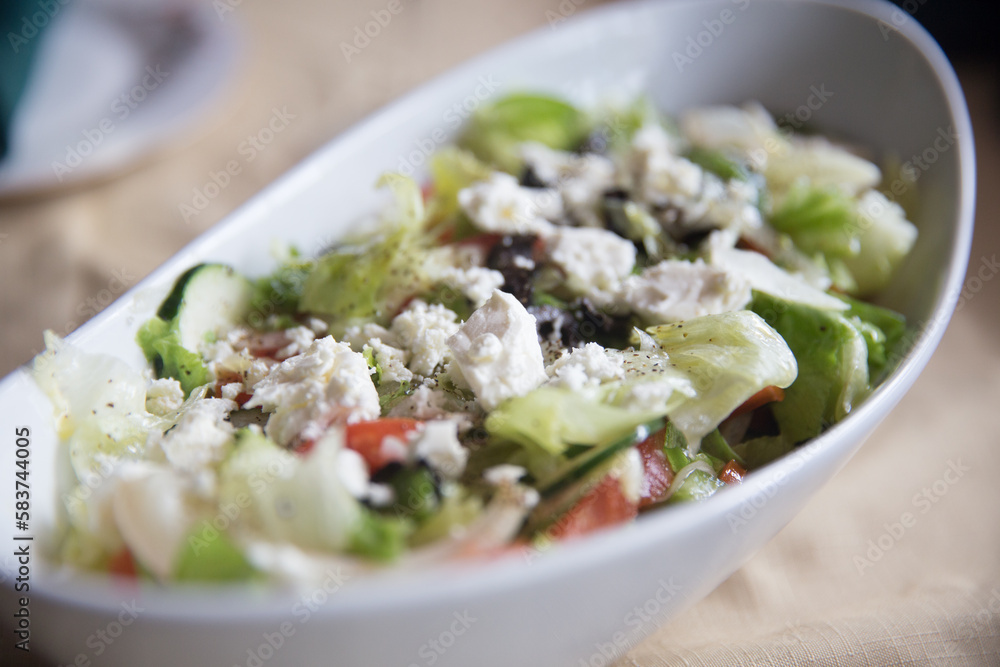 Close up of a greek salad Close up of a greek salad