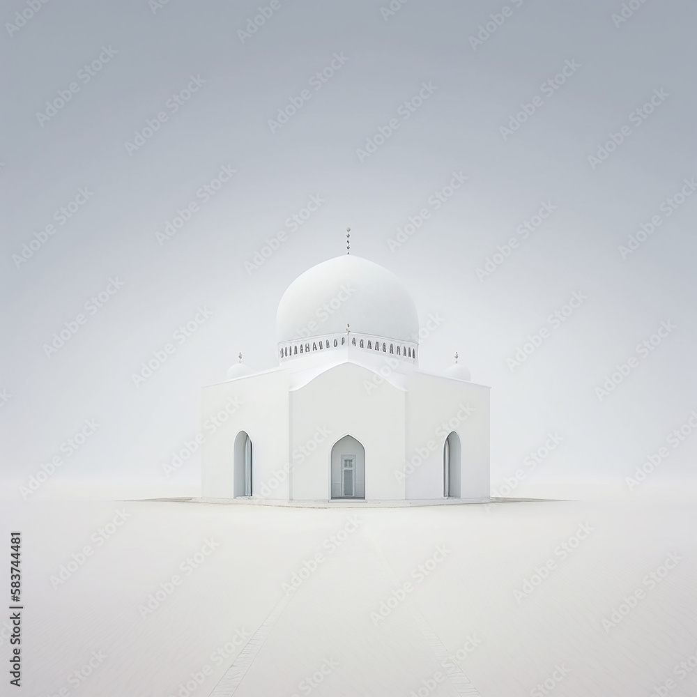 Illustration minimalist mosque