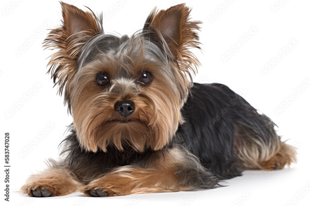 yorkshire terrier isolated on white yorkshire terrier isolated on white