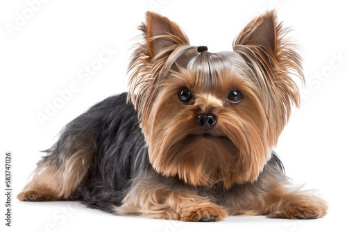 yorkshire terrier isolated on white © Man888