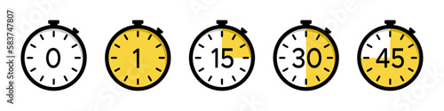 Timer icons collection