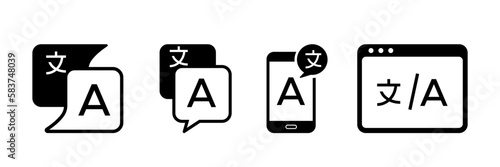 Free Download translate icons set - GFXLoad