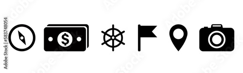  Travel icons set